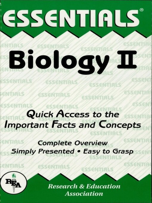 Title details for Biology II Essentials by Editors of REA - Available